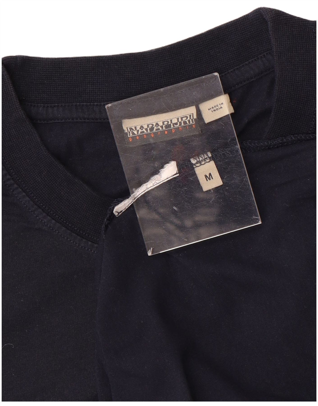 Napapijri Hombre Camiseta Gráfica Top Medium Azul Marino