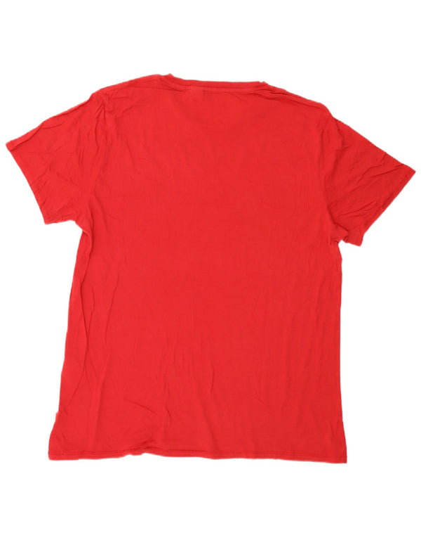 Levi's Hombre Camiseta Gráfica Top XL Algodón Rojo