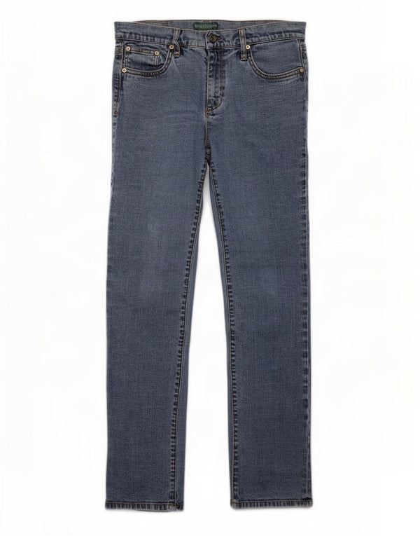Ralph Lauren - Vaqueros ajustados para mujer US 8 mediano W30 L30 algodón azul