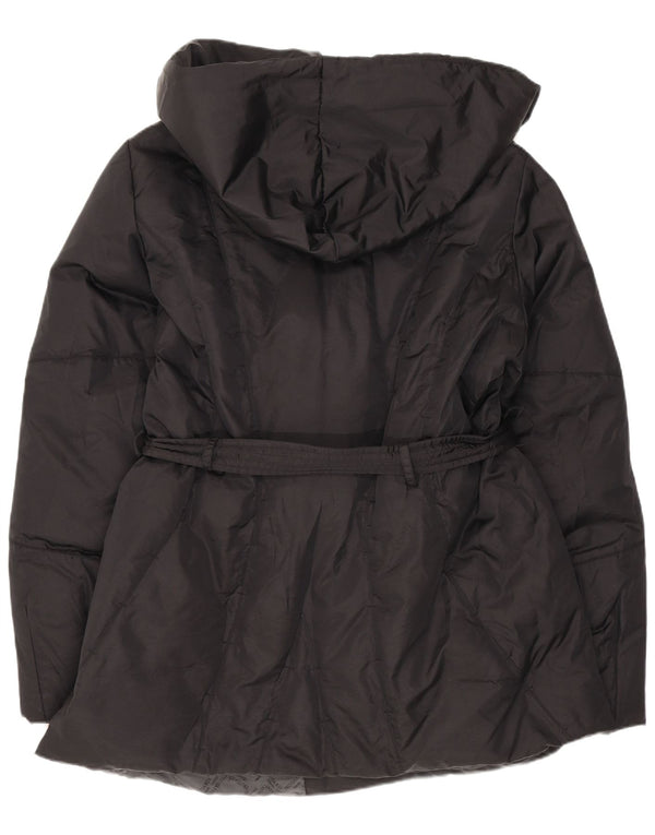Chaqueta acolchada con capucha para mujer Trussardi Jeans IT 48 XL Negro