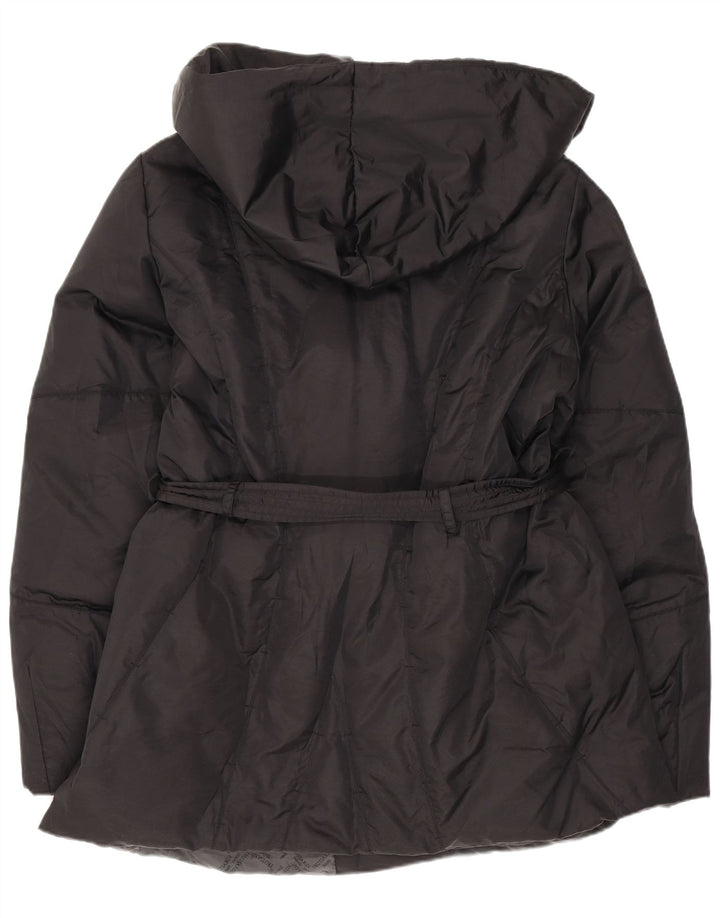 Chaqueta acolchada con capucha para mujer Trussardi Jeans IT 48 XL Negro
