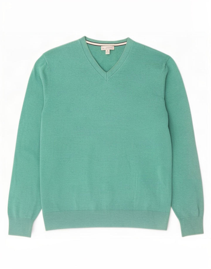 Jersey Con Cuello En V De Algodón Verde Medio | Gap Hombre
