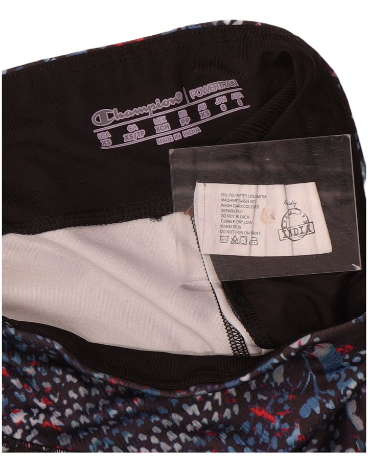 Champion Leggings con estampado abstracto para mujer UK 6 XS Poliéster multicolor