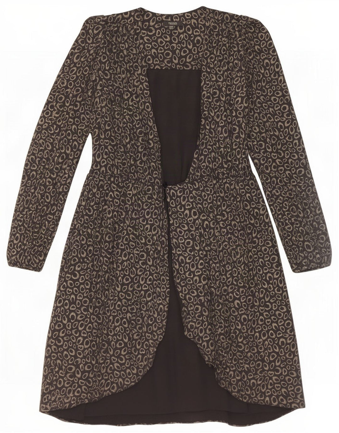 Massimo Dutti Chaqueta Blazer De 1 Botón Mujer EU 34 2XS Negro Estampado Animal