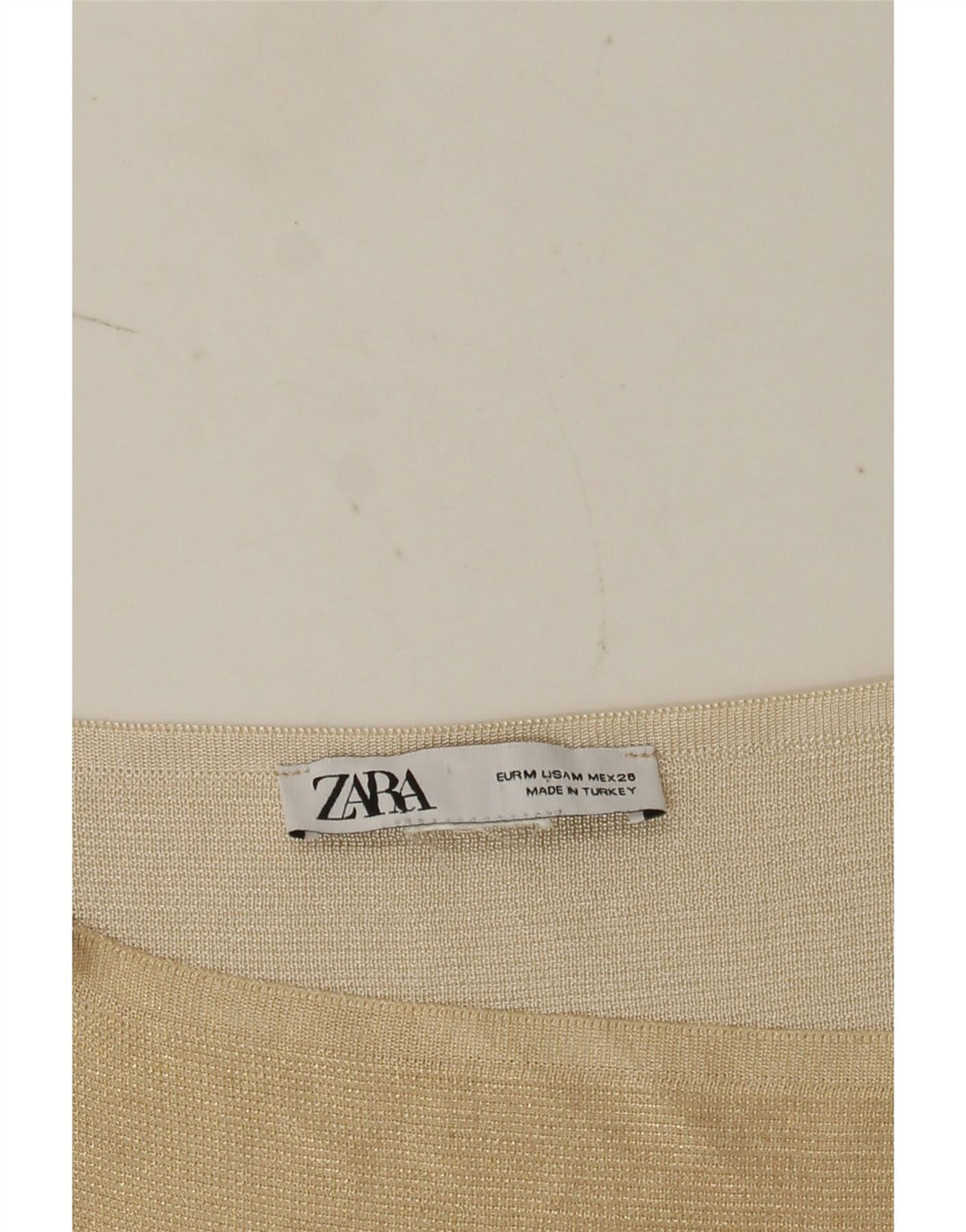Zara Mujer Crop Cami Top UK 42 Medio Beige