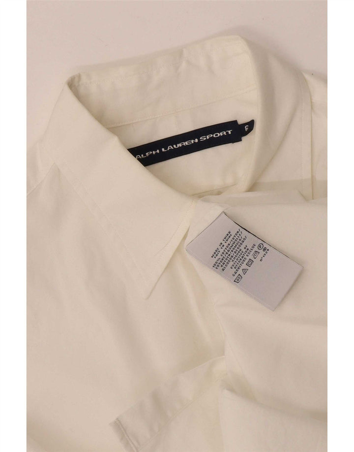 Ralph Lauren Camisa para Mujer US 6 Mediana Algodón Blanco