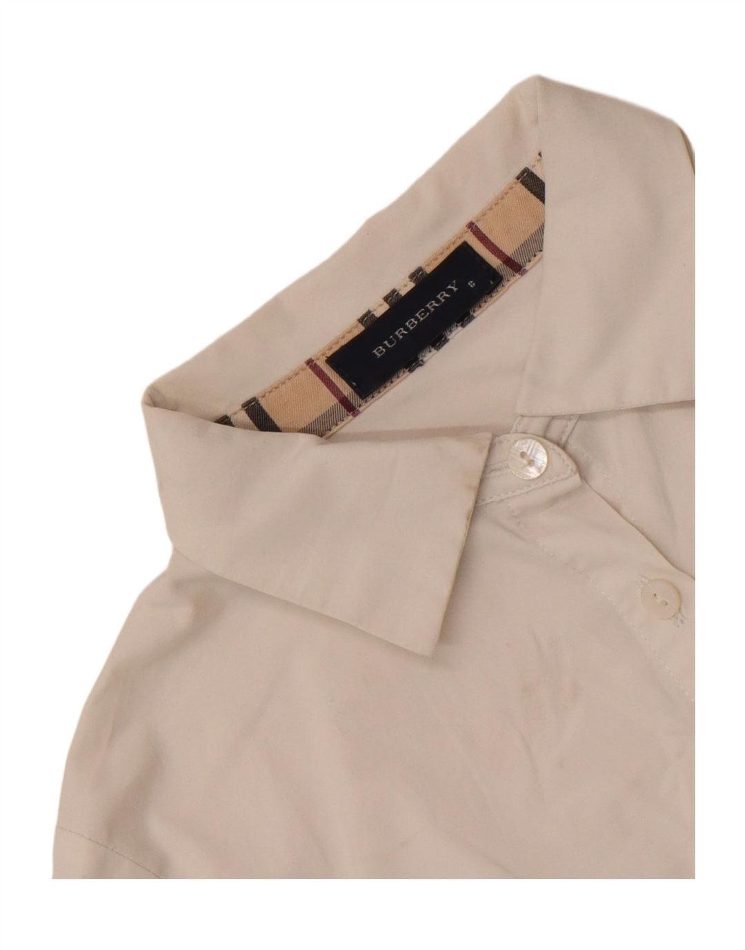 Camisa Burberry Niña 7-8 Años Blanco
