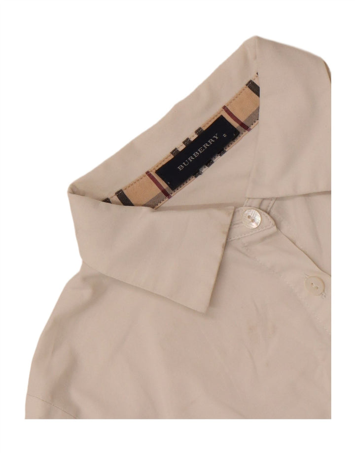 Camisa Burberry Niña 7-8 Años Blanco