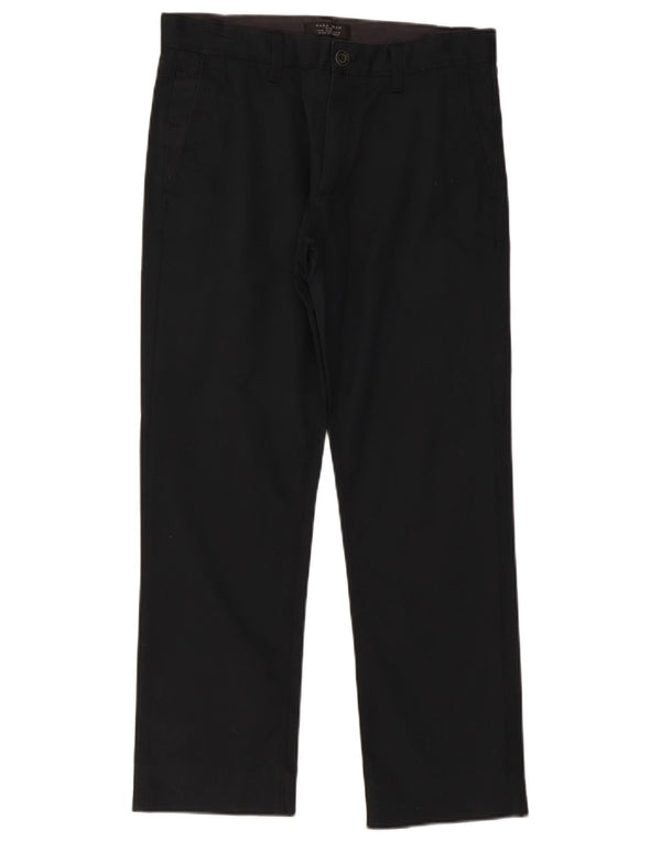 Zara Pantalón chino recto para hombre EU 38 Small W30 L28 Negro