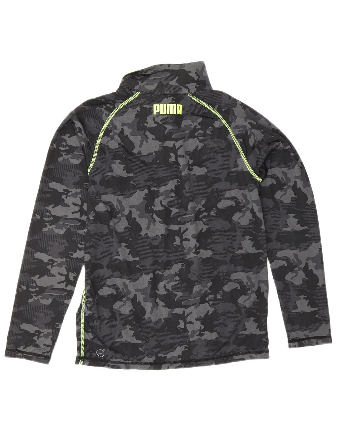 PUMA Chándal tipo jersey para niños de 9 a 10 años, talla mediana, color negro camuflaje