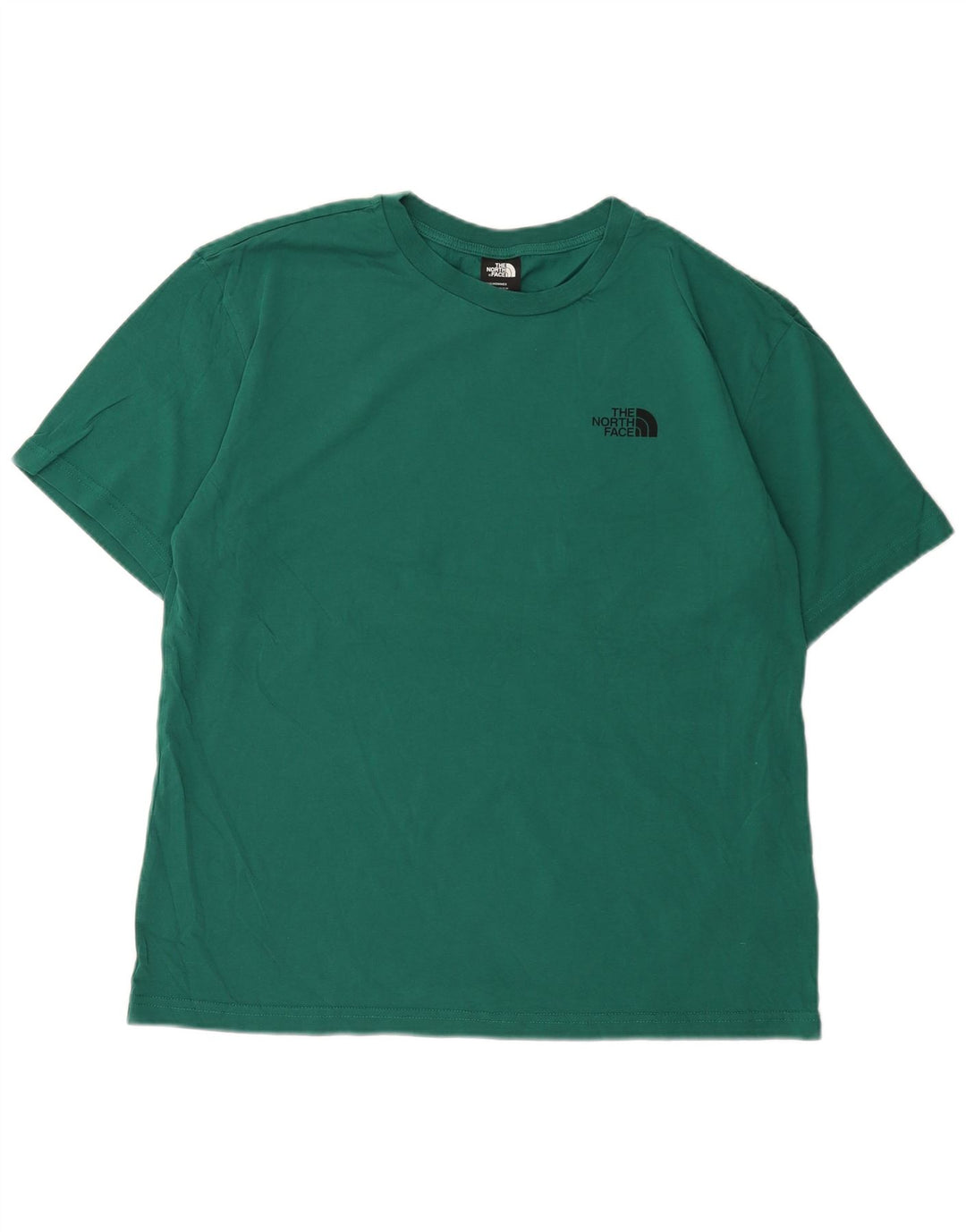 The North Face Hombre Camiseta Gráfica Top Algodón Verde Medio