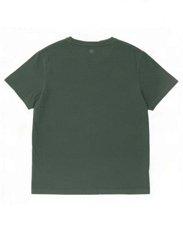 Camiseta para hombre Fat Face Top grande de algodón verde