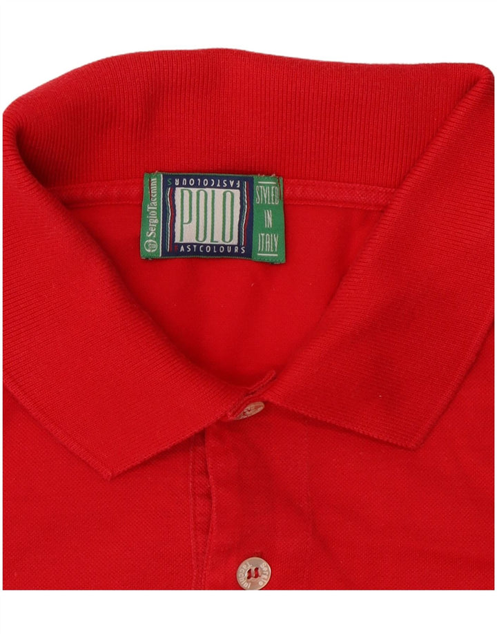 Sergio Tacchini Polo Hombre Grande Algodón Rojo