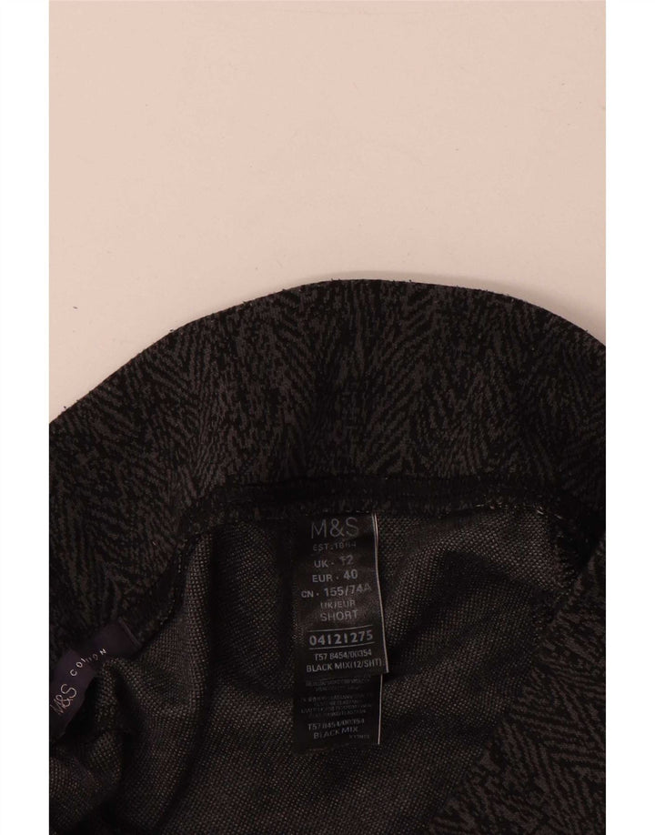 Marks & Spencer Leggings para mujer UK 40 Poliéster en espiga gris medio