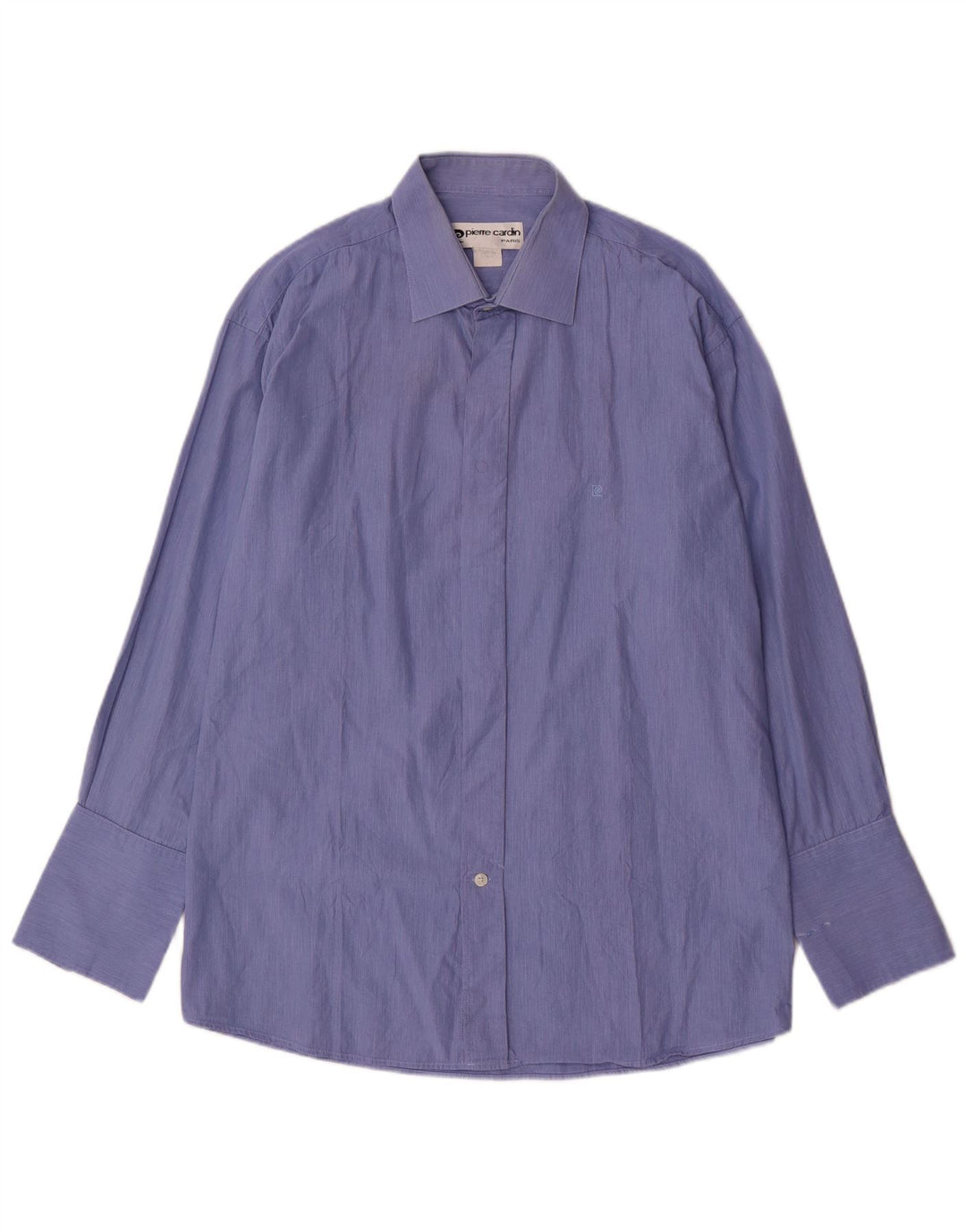 PIERRE CARDIN Camisa formal para hombre Talla 17 XL Raya azul