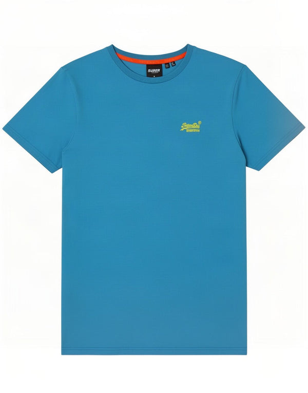 Superdry Mens T-Shirt Top 2XL Blue Cotton