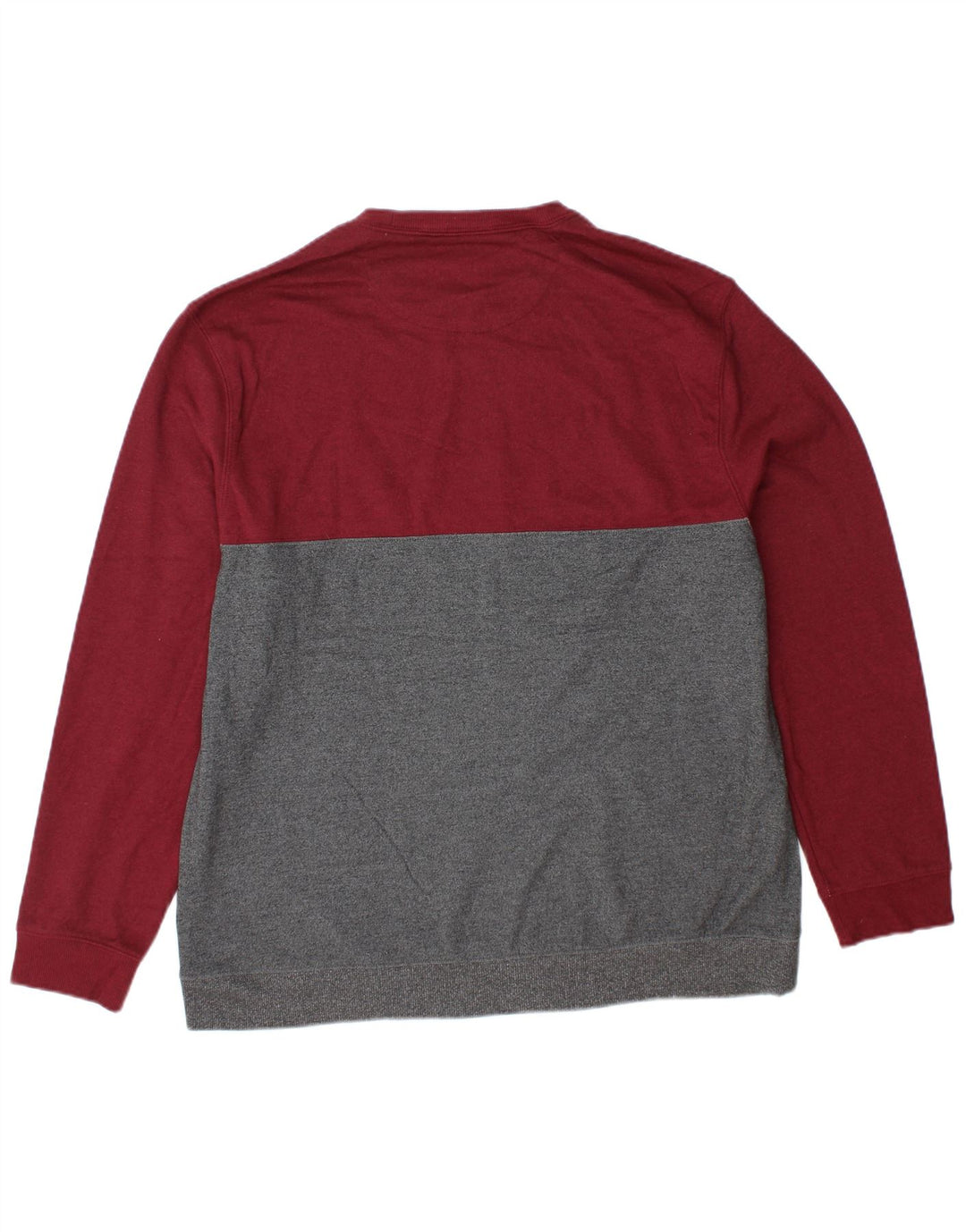 IZOD Hombre Sudadera Jumper XL Gris Colorblock Poliéster