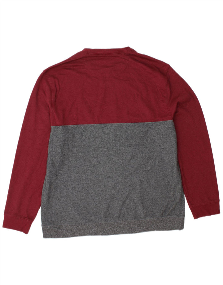 IZOD Hombre Sudadera Jumper XL Gris Colorblock Poliéster