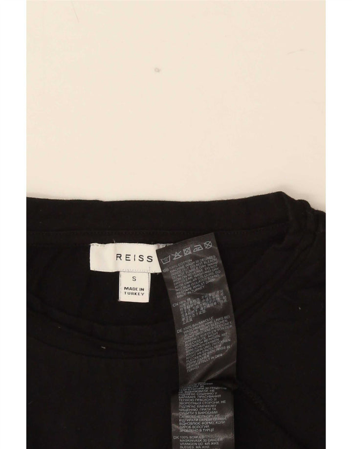 Camiseta Reiss Hombre Top Small Algodón Negro