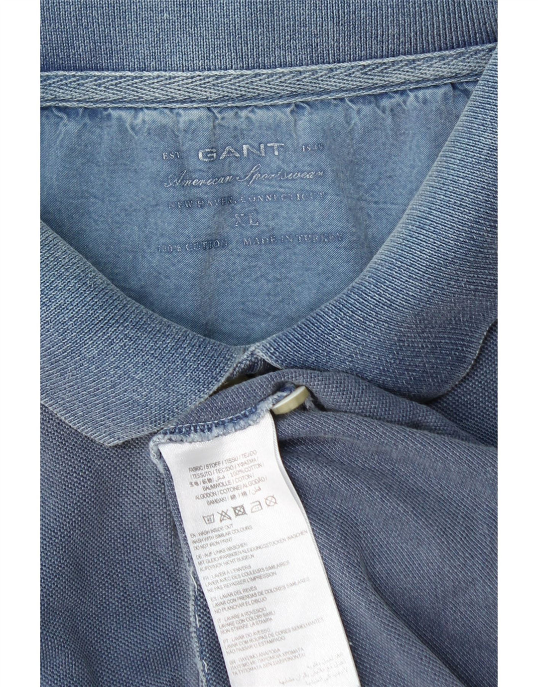 GANT Polo Hombre XL Algodón Azul