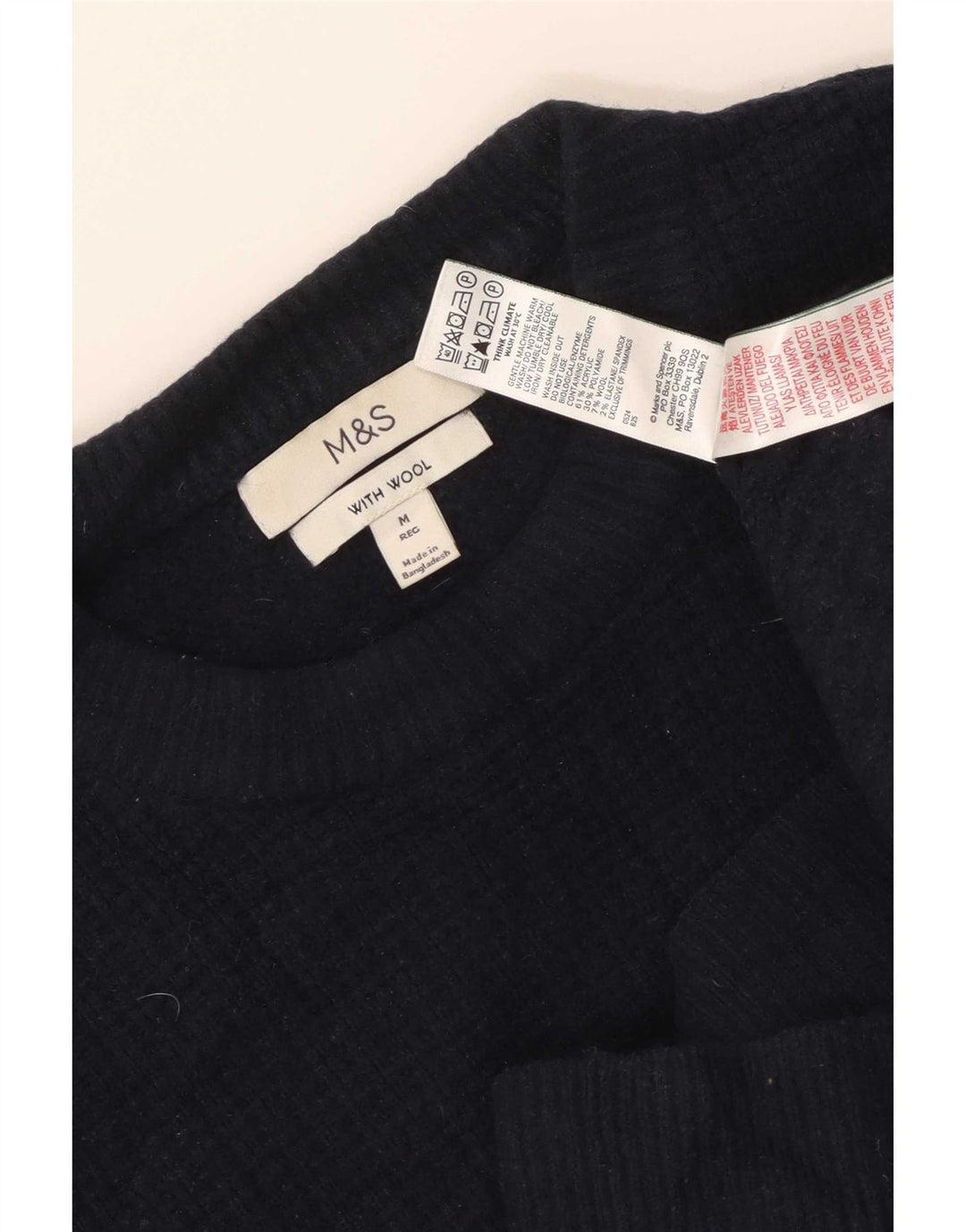 Marks & Spencer Acrílico azul marino mediano para hombre