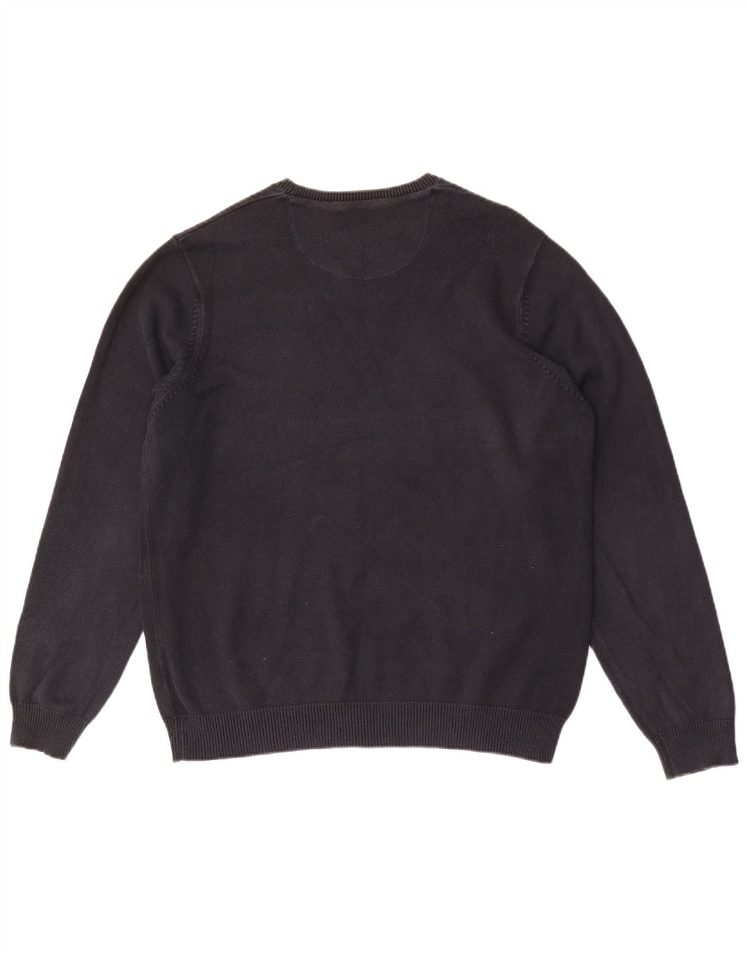 Marks & Spencer Suéter tipo jersey con cuello redondo y ajuste regular para hombre Negro mediano