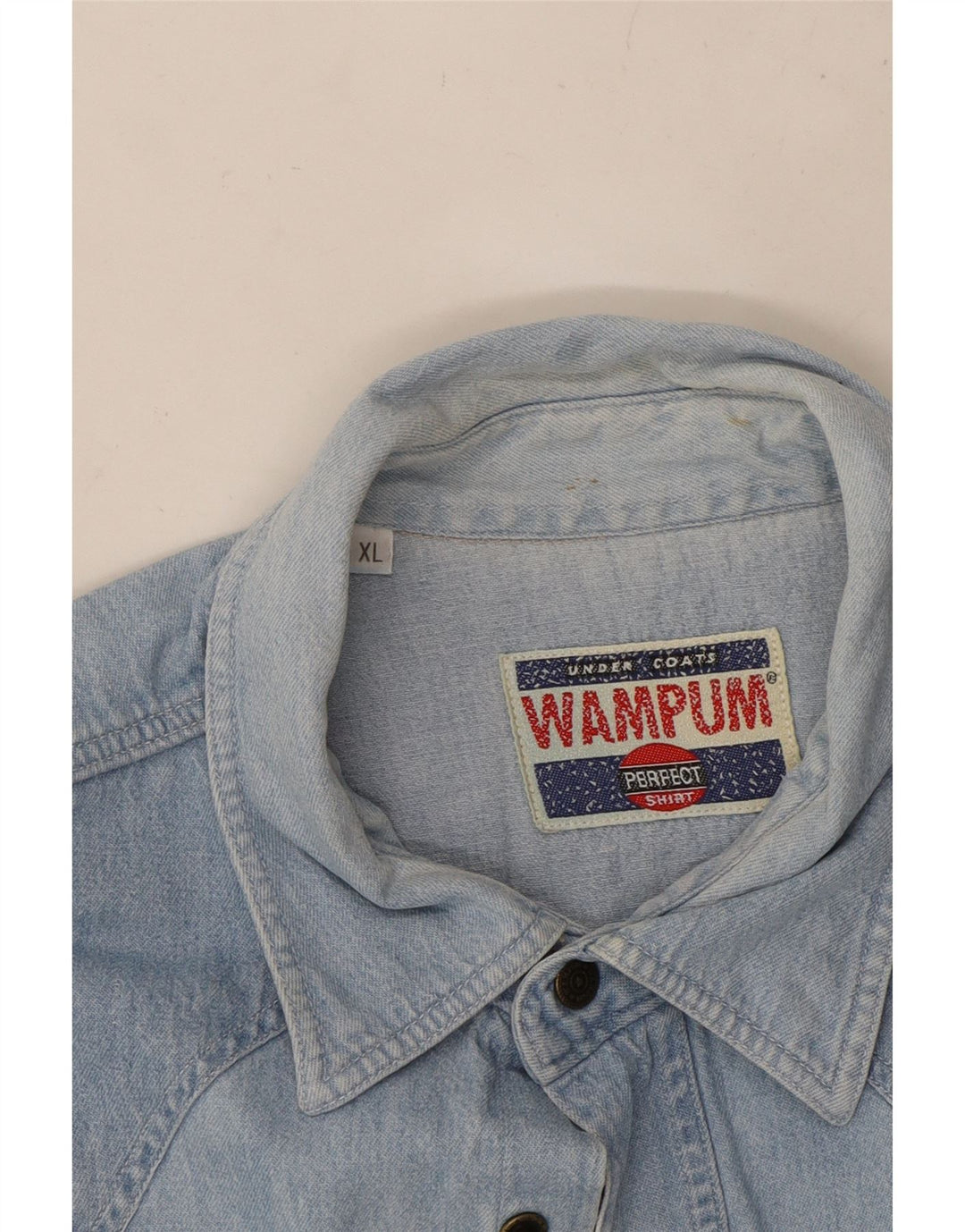 WAMPUM Camisa Vaquera Hombre XL Azul