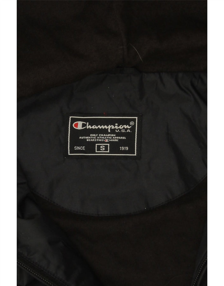 Champion Chaqueta impermeable con capucha para hombre UK 36 Small Black Polyamide