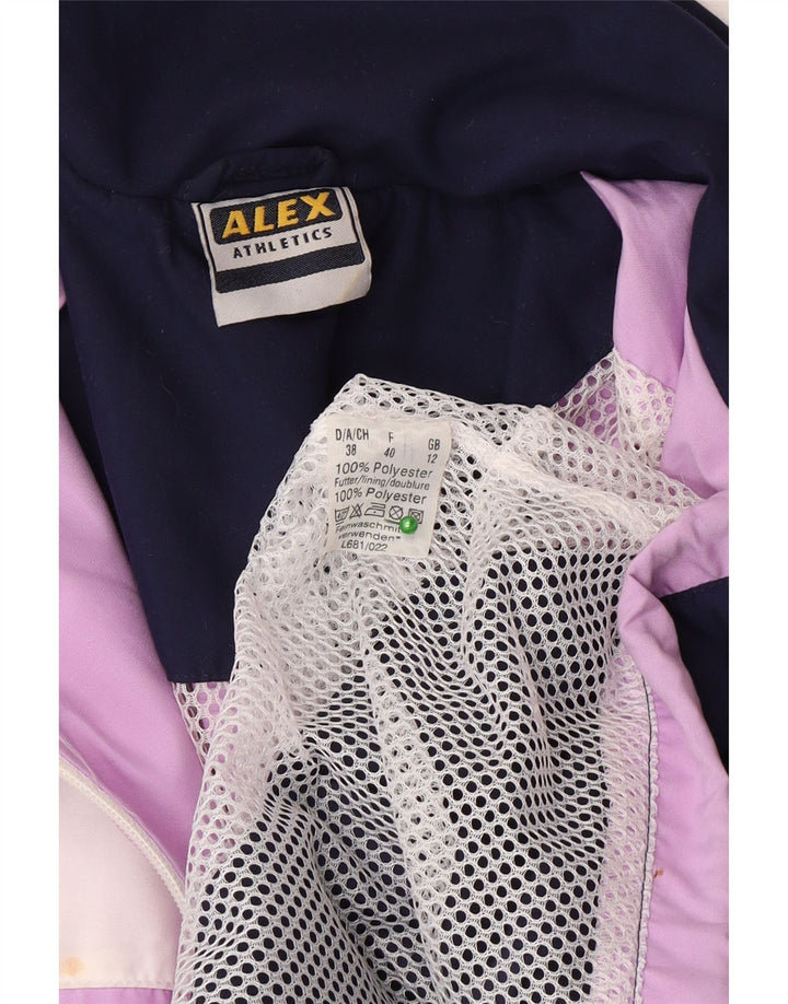 ALEX Chaqueta superior de chándal extragrande para mujer UK 40 Mediano Púrpura Colorblock
