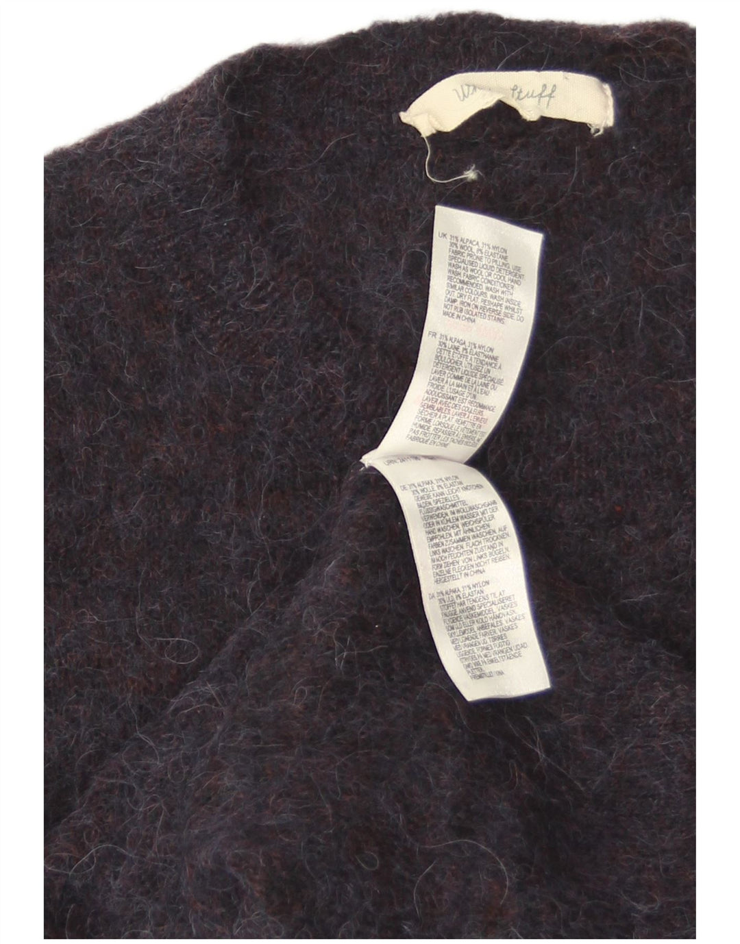 White Stuff - Jersey con cuello redondo para mujer, talla S, color azul marino