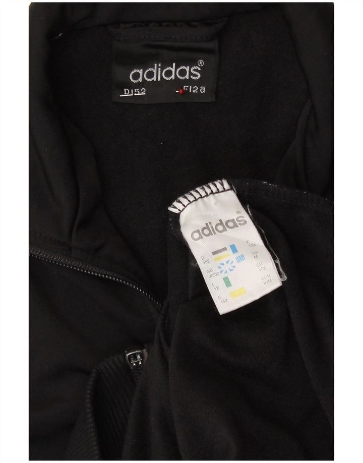 Adidas Chaqueta de chándal para niño 11-12 años Negro Poliéster