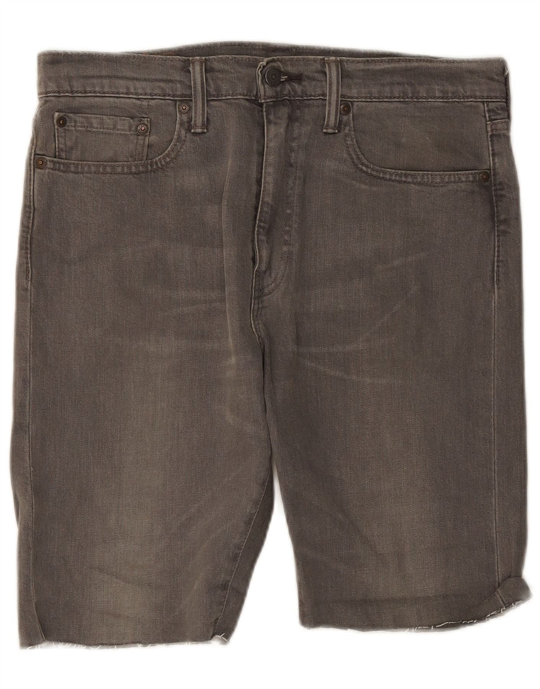 Levi's Mens 522 Shorts De Mezclilla W32 Algodón Gris Medio