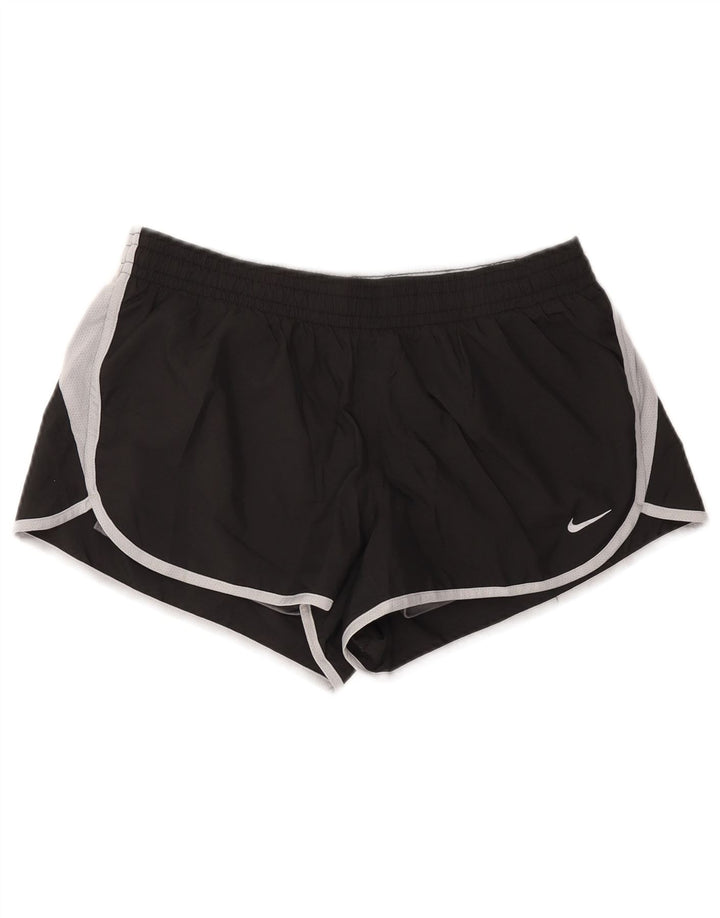 Pantalones cortos deportivos NIKE para mujer UK 40 Grande Negro Colorblock