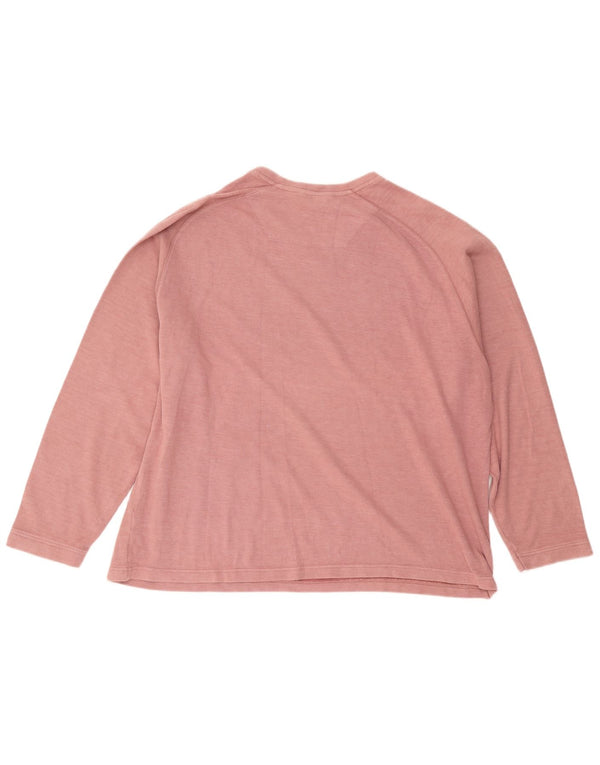 Marks & Spencer - Jersey con cuello en V para hombre, color azul, 2XL, algodón rosa