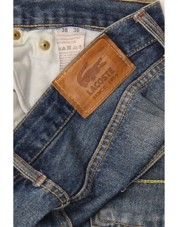 Vaqueros Lacoste Hombre Rectos W36 L30 Algodón Azul