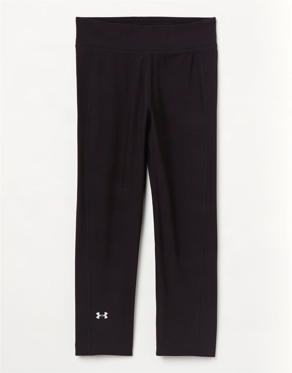 Under Armour Womens Heat Gear Capri Leggings UK 12 Medium Black