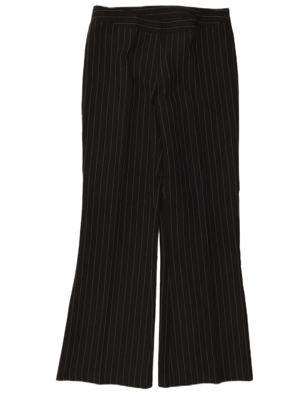 A WEAR Pantalones casuales con corte de bota para mujer UK 14 Medium W30 L32 Black Stripes