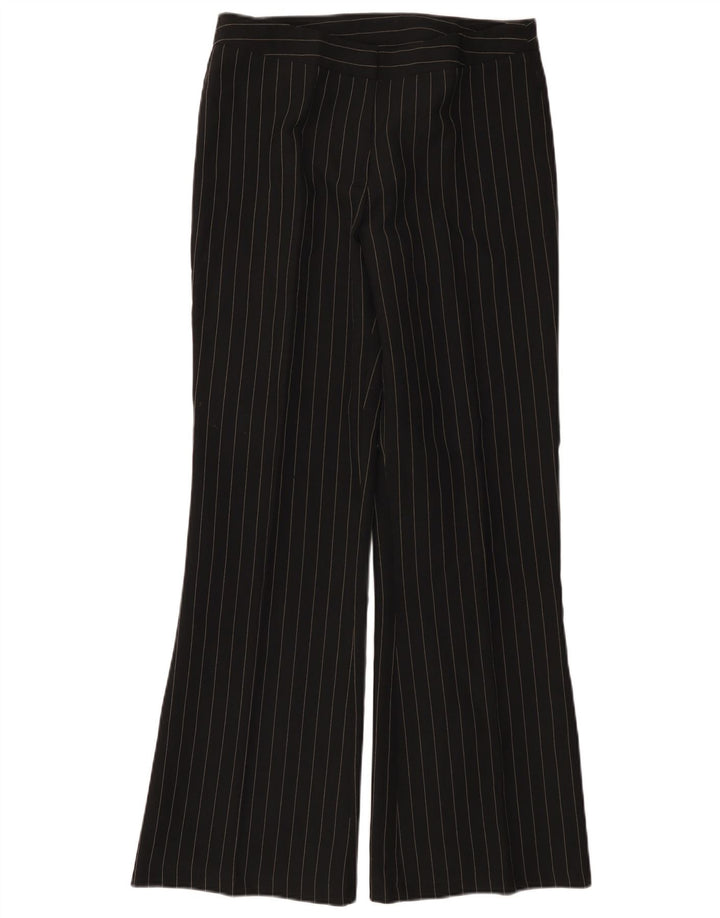 A WEAR Pantalones casuales con corte de bota para mujer UK 14 Medium W30 L32 Black Stripes
