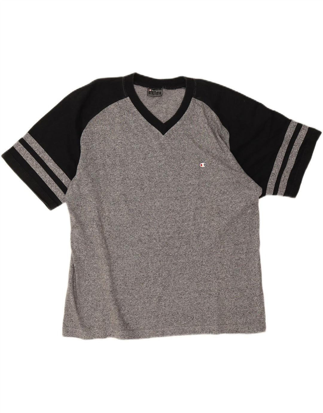 Champion Camiseta para hombre Top Large Gris Colorblock