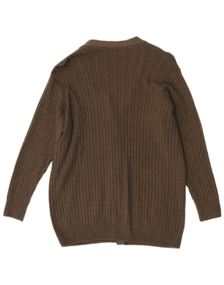 Marks & Spencer Suéter tipo cárdigan St. Michael para mujer Reino Unido 44 Grande Caqui
