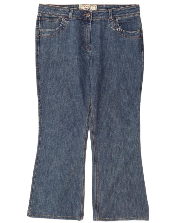 M&Co Vaqueros Bootcut para Mujer UK 40 Large W34 L29 Algodón Azul