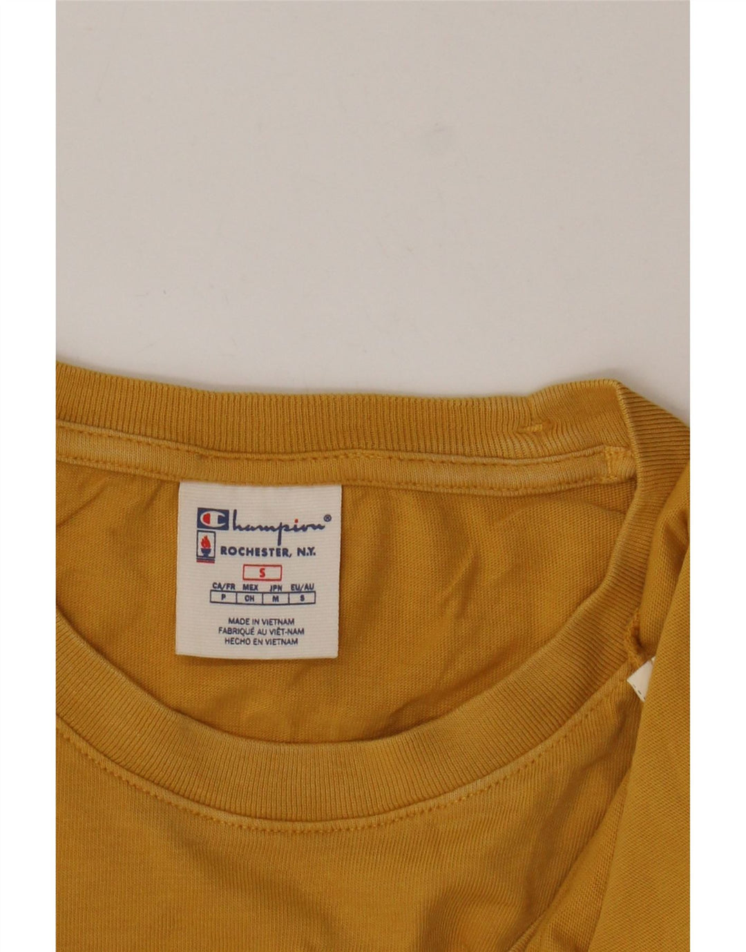 Champion Camiseta Hombre Top Small Amarillo