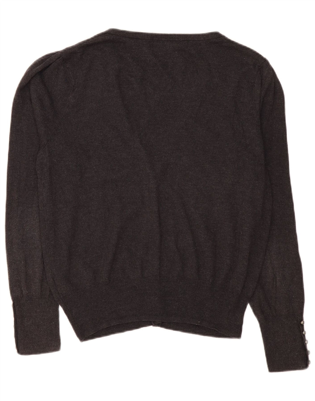 MARKS & SPENCER Suéter tipo cárdigan para mujer UK 46 Viscosa gris grande