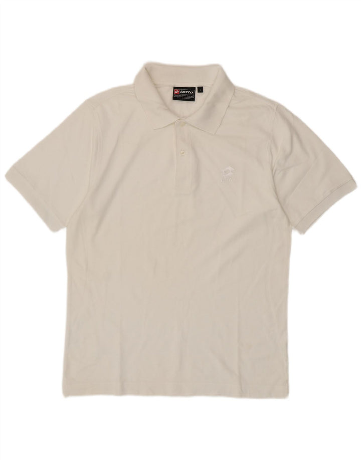 LOTTO Polo Hombre Grande Blanco