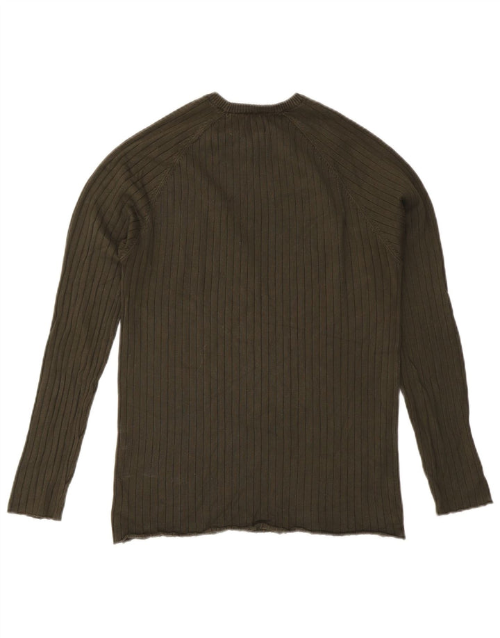 Zara Hombre Jersey De Cuello Redondo Jersey Grande Caqui