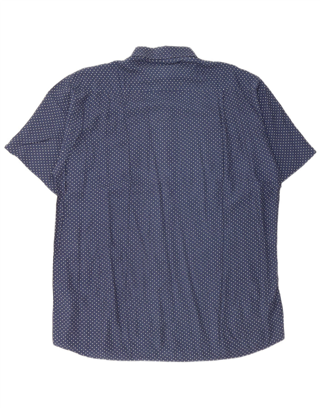 Cassera Camisa de manga corta de fin de semana para hombre Talla 39 Mediana Azul marino manchado