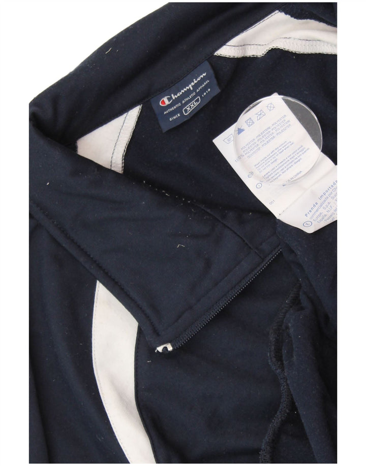 CHAMPION Chaqueta de chándal para hombre 2XL Azul marino Colorblock Poliéster