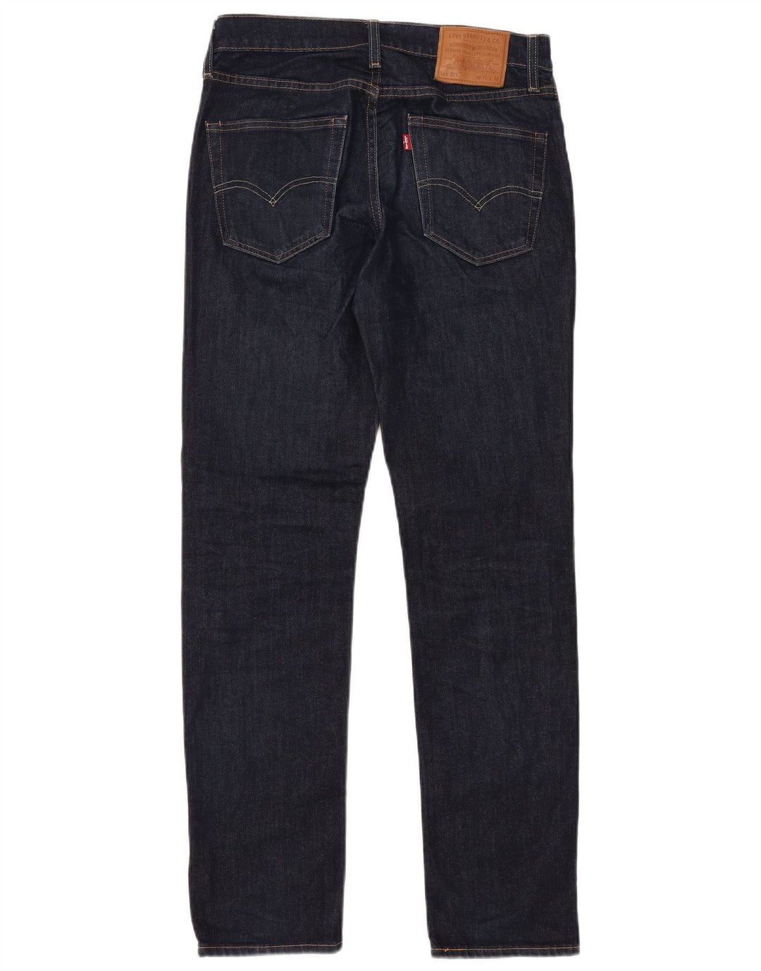 Levi's Mens 511 Slim Jeans W31 L32 Azul Marino Algodón Clásico
