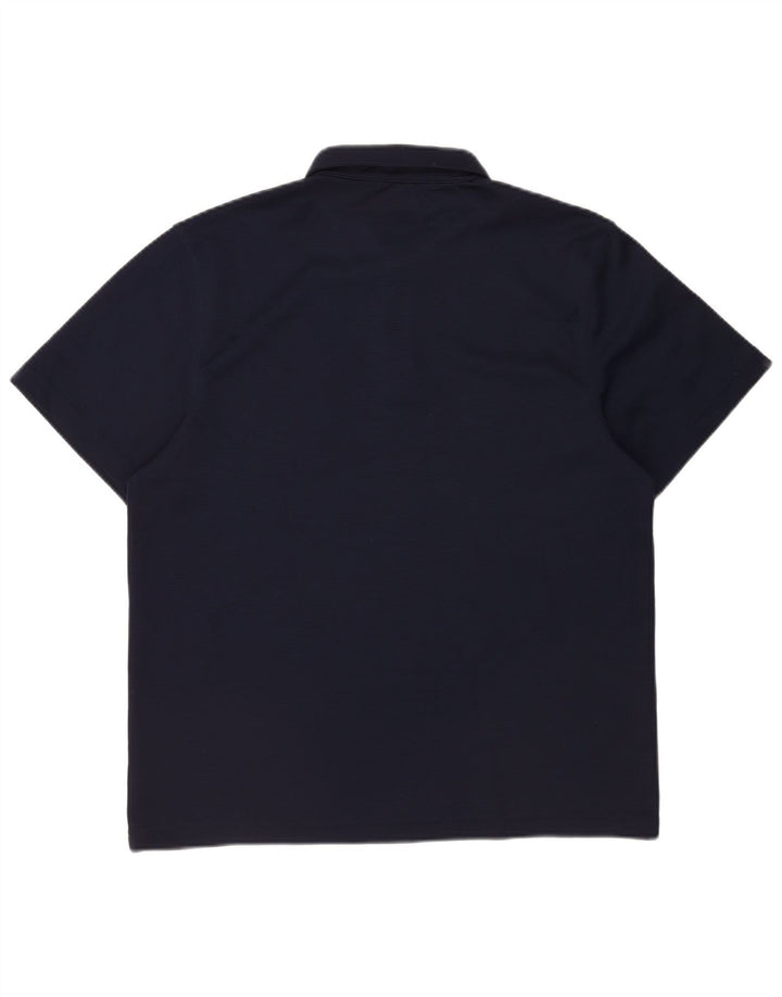 Polo Reebok Hombre Grande Poliéster Azul Marino