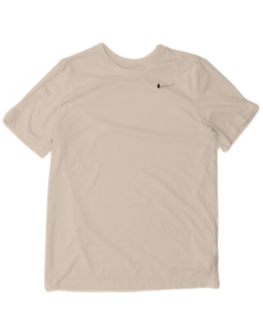 Camiseta Nike Dri Fit para hombre Top poliéster blanco mediano